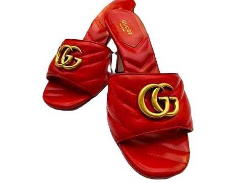 グッチ買取 ダブル Gミュール キルティングレザー 674839